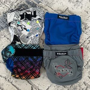 Ragababe size 1 reusable cloth diaper shells (4 pieces)